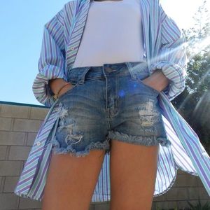 Striped Button-Up